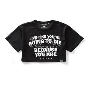 Killstar live like your dying crop top